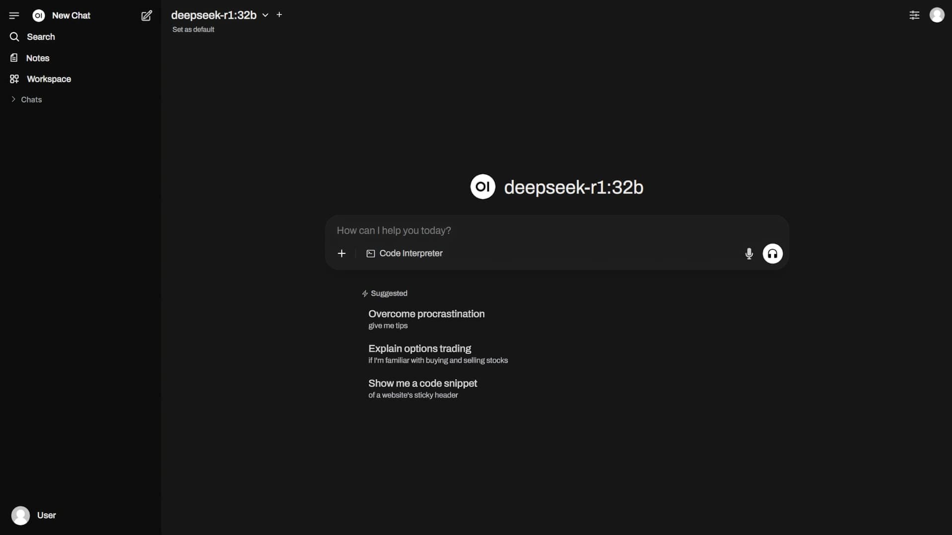 app screen